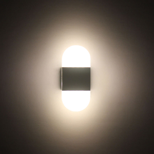 Hotelkamer hoge kwaliteit wandlamp voor binnen nachtkastje Rechte hoek Zwart Acryl wandlamp 6W led wandlamp met fabrieksprijs