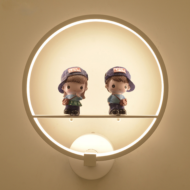 Nieuwe aankomst moderne led blaker fancy wandlamp kunst ringlicht muurbevestiging voor hotelverlichting binnen