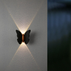 6W vlindervorm wandlamp zwart + goud op en neer lichtgevend buitenlicht binnenplaats tuin woonkamer gangpad trap achtergrond waterdichte led wandlamp
