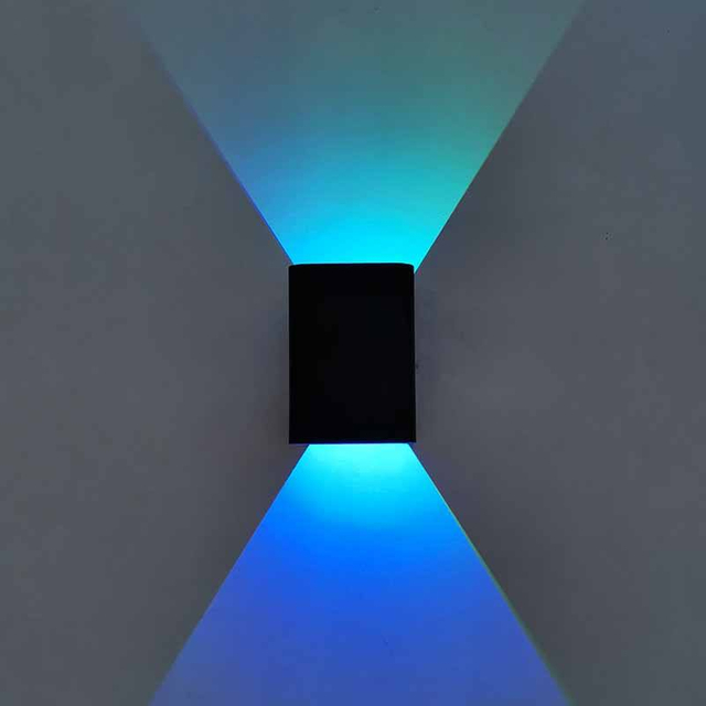 5W RGB met Controllerpower Effectiency AC85-265V Modern Vereenvoudigd Design Woonkamer Op en neer Wandlamp