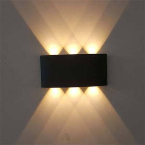 Up En Down Wandlamp 6W Waterdichte Outdoor Tuin Veranda Blaker Verlichting Veel Vraag Hot Koop Geen Batterij Wandmontage
