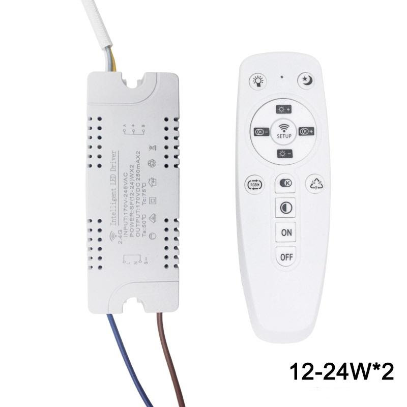 12-60W * 2 LED intelligente driver AC170-245V 2.4G WIFI Voeding Verlichting Transformers voor Telefoon Controle Lamp