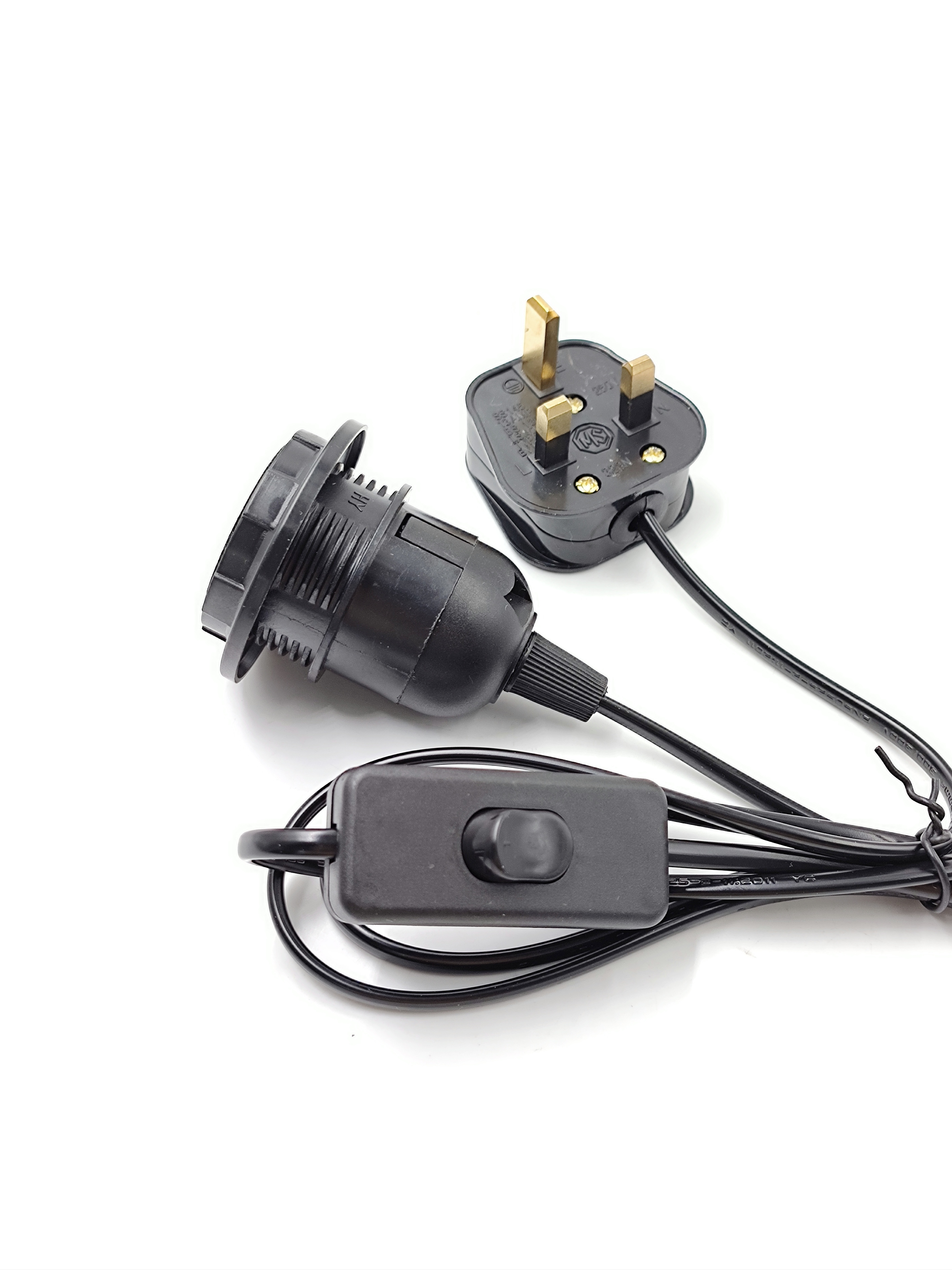 Draadstekker Himalayazout Lamphouder Stekker Tafellamp Accessoires 301 303 Schakelaar Dimmer Schakelaar EU/AU/EU Stekker Drie-pins Stekker E27 Lamphouder