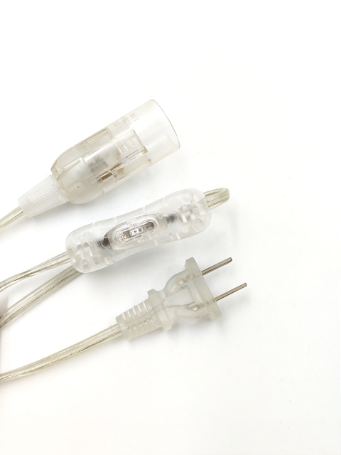 Transparante Draad Plug 303 Schakelaar E14 Blote Lichaam EU/EU/US Plug Himalaya Zout Lamp Draad Plug Himalaya zout Lamp Houder