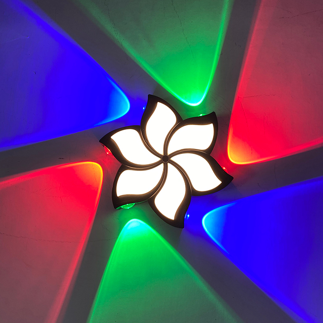 10W 12W Bloem Wandlamp Led Wandlamp Buiten Buiten Muur Led Verlichting Led Wandkandelaar Buiten Moderne Led Wandkandelaar Led Wandkandelaar Lichten Lotus Wandlamp