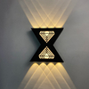 12W lettervormige wandlamp omhoog en omlaag licht buiten led wandkandelaar moderne buiten wandkandelaar zwarte buiten wandkandelaar zwarte buiten wandkandelaar
