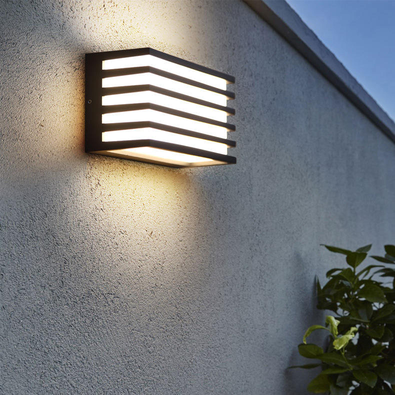 Vierkante Ronde Outdoor Acryl LED Wandlamp Villa Binnenplaats Exterieur Wandlamp Trap Gangpad Ganglamp Balkon Wandlampen