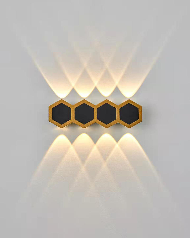 Hagood Rebow drop shipping moderne minimalistische witte quantum honingraat wandlamp aanraakgevoelige moderne wandlamp minimalistische Test