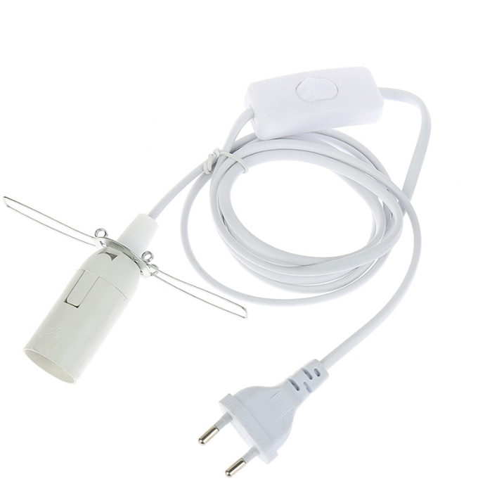 Lamphouder Veer Draadstekker Draadstekker veer E14 Lamphouder 303 Schakelaar Lamp Fitting plafondlamp accessoires