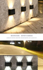 Led tuinverlichting op zonne-energie Aluminium licht met bewegingssensor led buitenlamp op zonne-energie