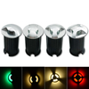 LED-lichtdoorlatende begraven lamp 1W buiten regenbestendig ingebedde tuin binnenplaats stap zijverlichting begane grond lamp