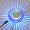 LED 3W Aluminium Wandlamp Ronde Embedded LED Chip RGB Kleurrijke Zonnebloem Achtergrond Muur Decoratieve Wandlamp