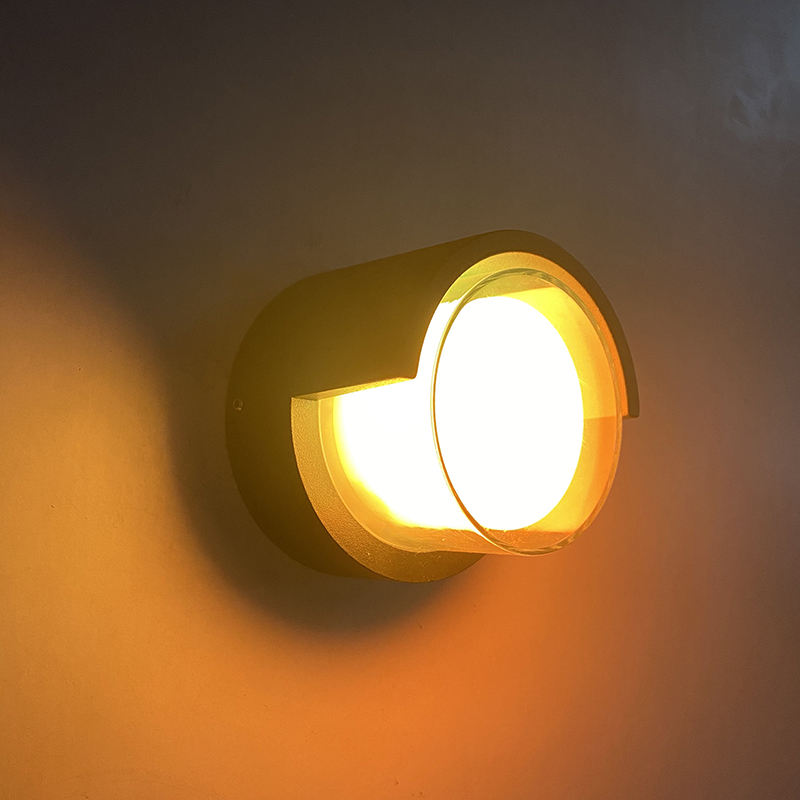 Nieuwe 5W goede waterdichte acryl led wandlamp buitenverlichting wandkandelaar Rgb met afstandsbediening
