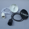 Europese norm E27 metalen lamphouder montage E27 ijzeren lamphouder gekleurd gevlochten draad E27 Plafondlamp houder kit