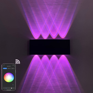 Smart home WiFi APP Gecontroleerde 85-265V RGBW IP65 aluminium waterdichte led tuinlamp smart led outdoor up en down wandlamp
