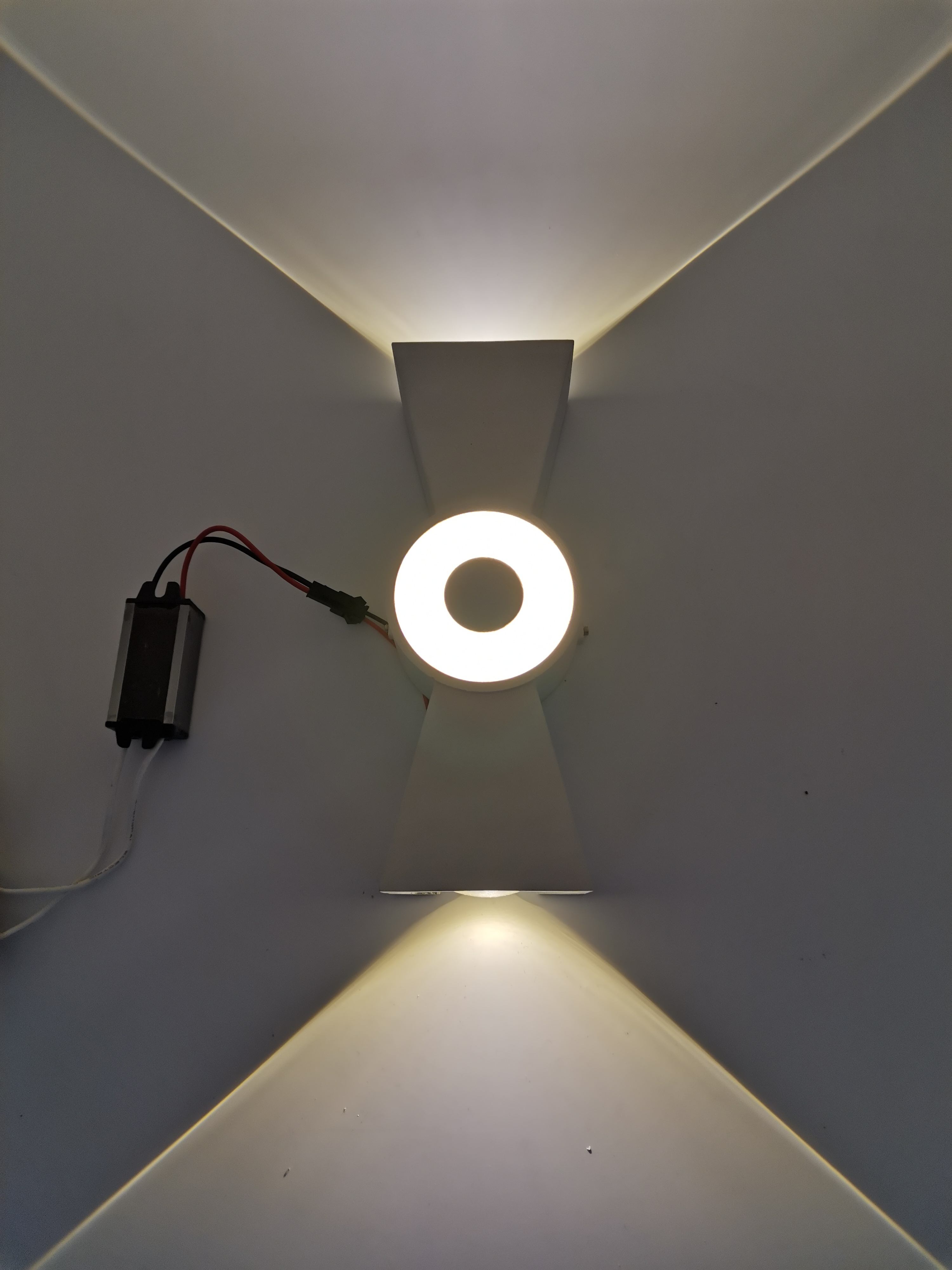 6W Outdoor Waterdichte chinese knoop vorm Wandlamp COB chip up en down blaker Aluminium ip65 Wandlamp vierkante veranda Tuin