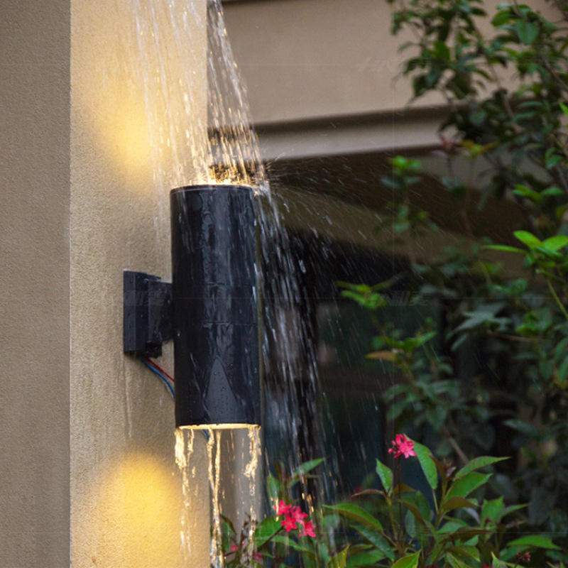 6W 12W COB Up Down Waterdichte IP65 Veranda Lamp Dual-Head Outdoor Cilinder Indoor Balkon Armatuur led Wandlamp Wandlamp
