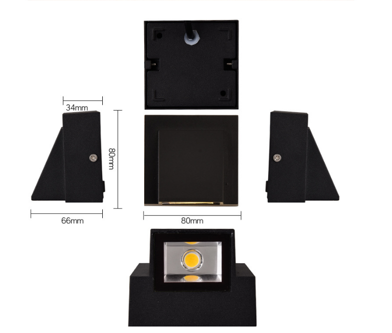 5W Nordic Lampada AC85-265 Waterdichte IP65 Wandmontage LED Wandlamp Aluminium Landschap Verlichting Buitenmuurlamp