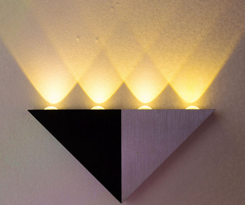 Hagood nieuwe 5W driehoekige decoratieve led-wandlamp AC85-265V binnenverlichting Scandinavisch chique Eenvoudig modern vintage