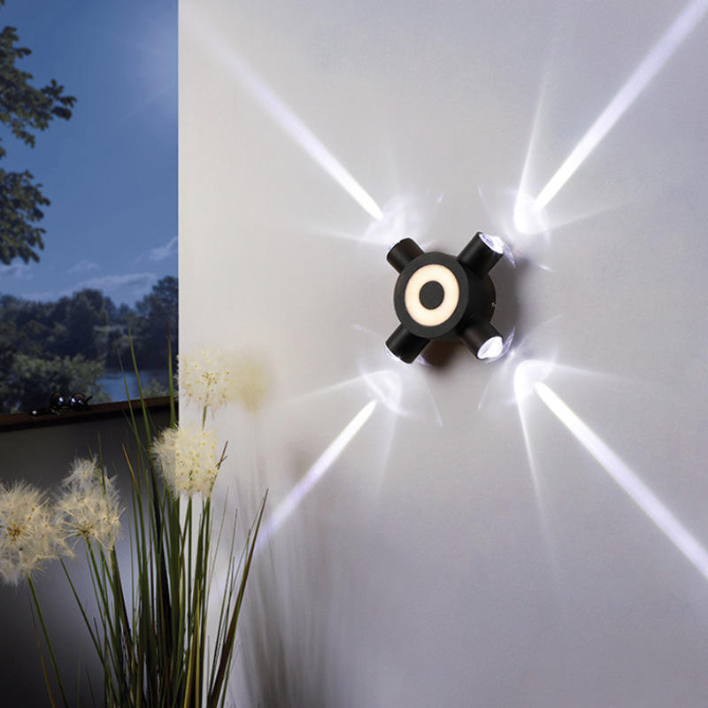 Led Wandlamp Aluminium Buiten IP65 Waterdicht Up Down Wandlamp Voor Thuis Trap Slaapkamer Nachtkastje Badkamer Gang Verlichting