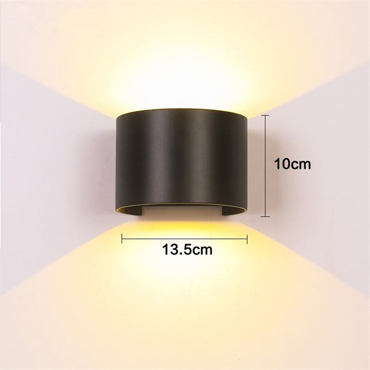 Hagood Nieuwe Halve Cirkel Waterdichte Wandlamp 6W Led Wandkandelaar Buitenverlichting Waterdichte IP65 Verstelbare Verlichting