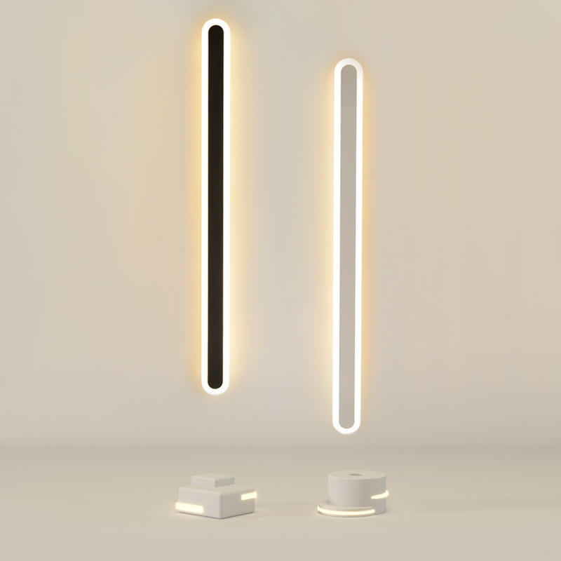 Moderne minimalistische LED-lijn wandlamp slaapkamer nachtkastje badkamer spiegel achtergrond decoratieve lamp gesmeed ijzer acryl verlichting