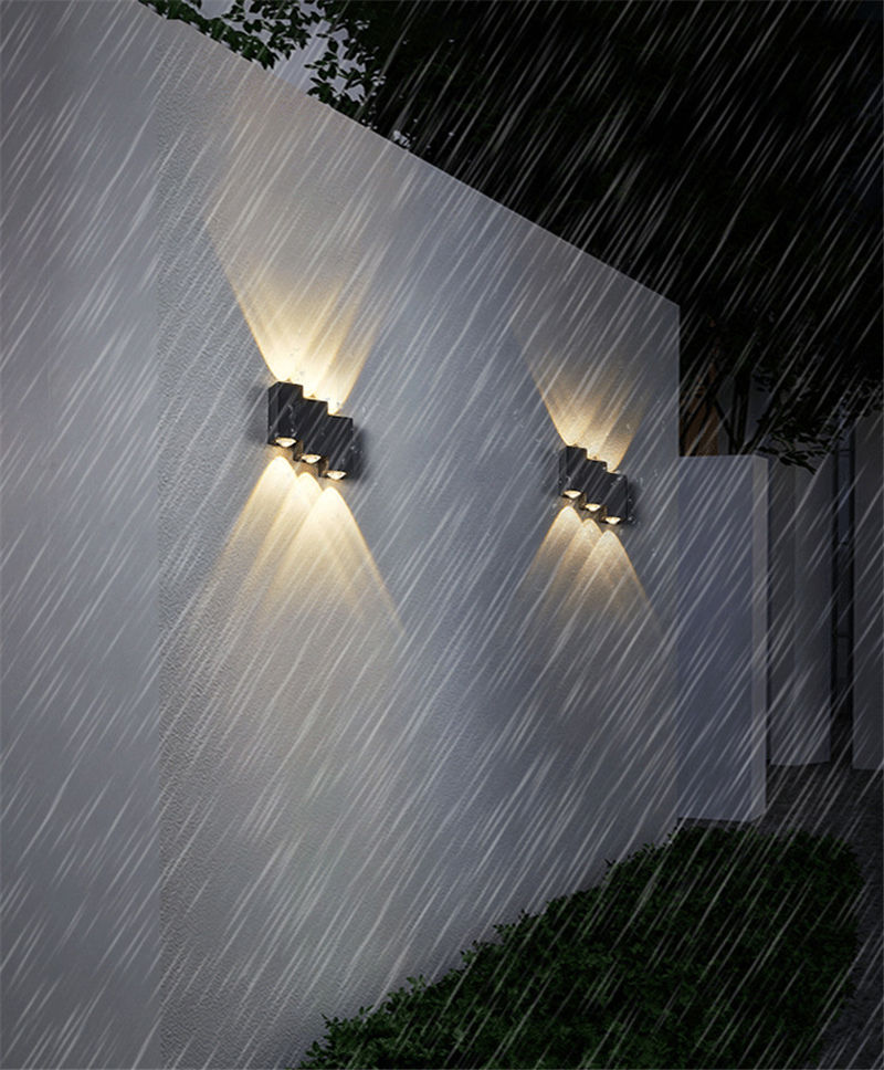Decoratieve led-licht waterdichte trap wandlamp en modern buitennachtlampje buiten led wandlamp waterdichte muur