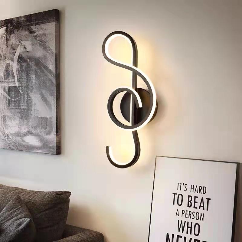 Indoor Interieur 22W Muziek LED Wandlamp Op en neer Aluminium Versieren Wandkandelaar Boerderij Wandlamp Slaapkamer Creatief
