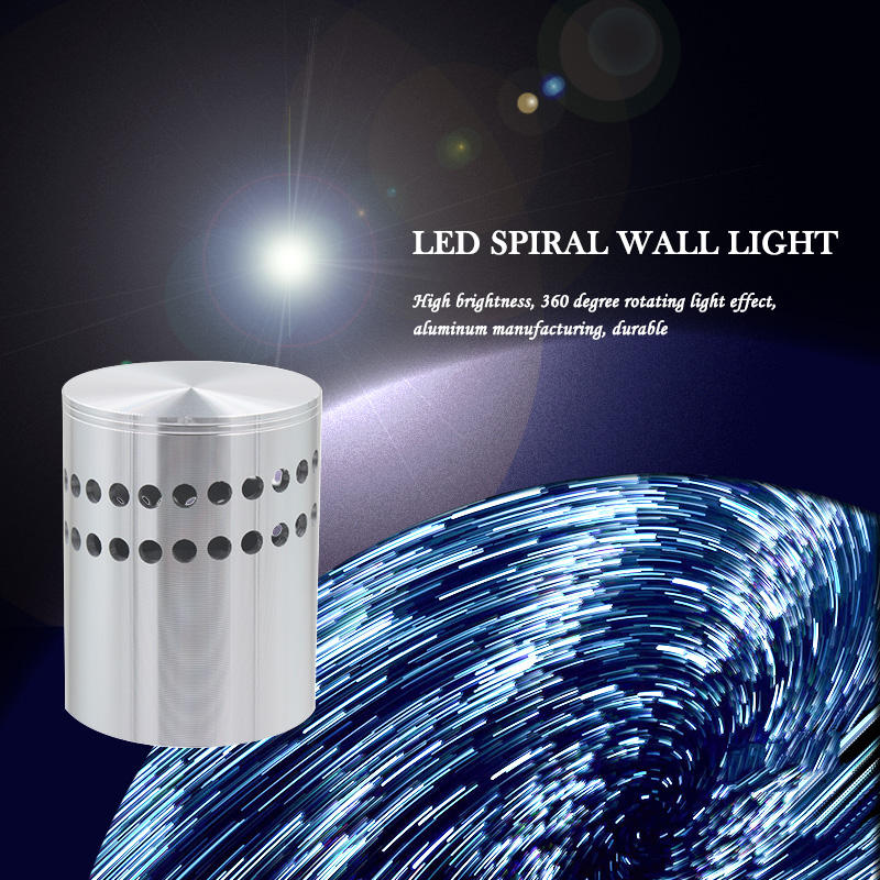 Gemengd licht van wandlamp met spiraalgat met fabrieksprijs en chique modern nachtlampje voor binnen RGB met afstandsbediening