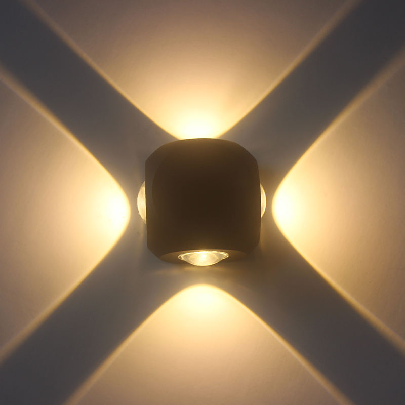 4W Led Wandlamp Outdoor Led Waterdicht Gebouw Exterieur Poort Balkon Tuin Yard