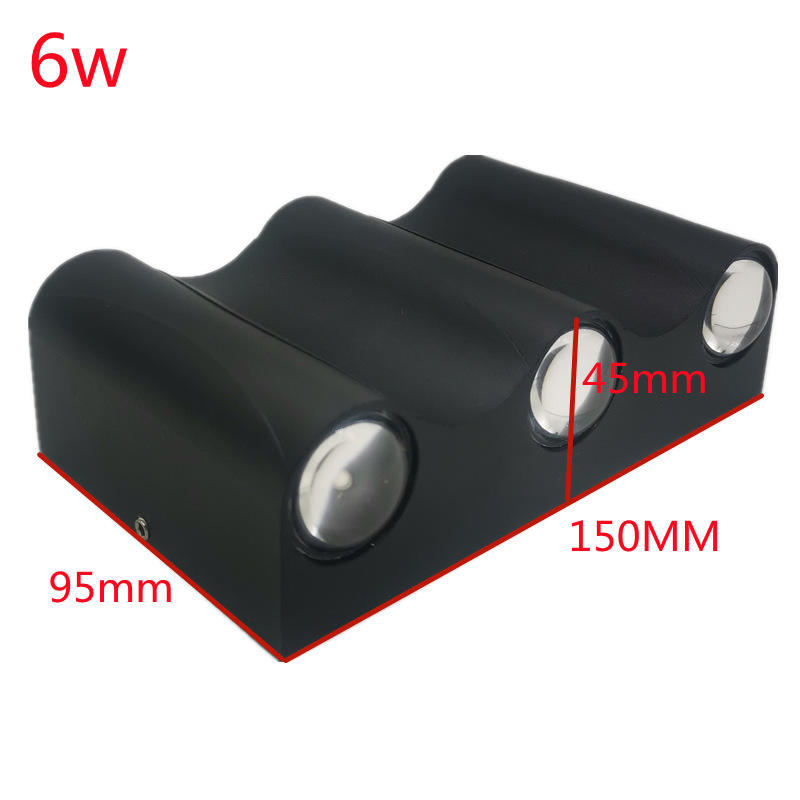 Led Wandlamp Aluminium Outdoor IP65 Waterdicht Up Down Wandlamp Thuis Trap Slaapkamer Nachtkastje Gang 4/6/8W 2 Jaar Garantie