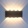 Boogvormige buiten waterdichte op en neer LED wandlamp aluminium moderne wandkandelaar verlichting wandlamp
