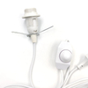 EU Plug Vintage Netsnoeren Lijn Schakelaar en E14 Lamp Licht Socket Twisted Wire Cord Lamp Houder Himalaya Zout Plug 301 Dimbaar
