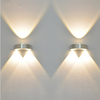 3w unieke stijl halve cirkel LED Wandlamp Aluminium Up Down Wandlampen voor Thuis Slaapkamer Nachtkastje Gang Woonkamer
