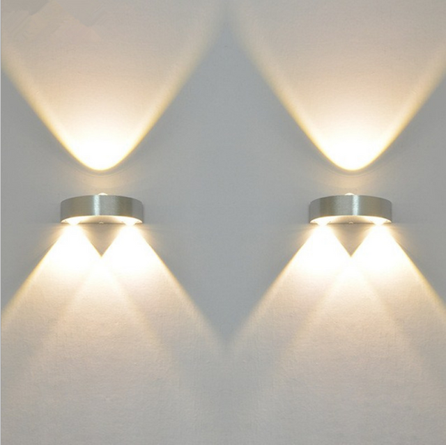 3w unieke stijl halve cirkel LED Wandlamp Aluminium Up Down Wandlampen voor Thuis Slaapkamer Nachtkastje Gang Woonkamer