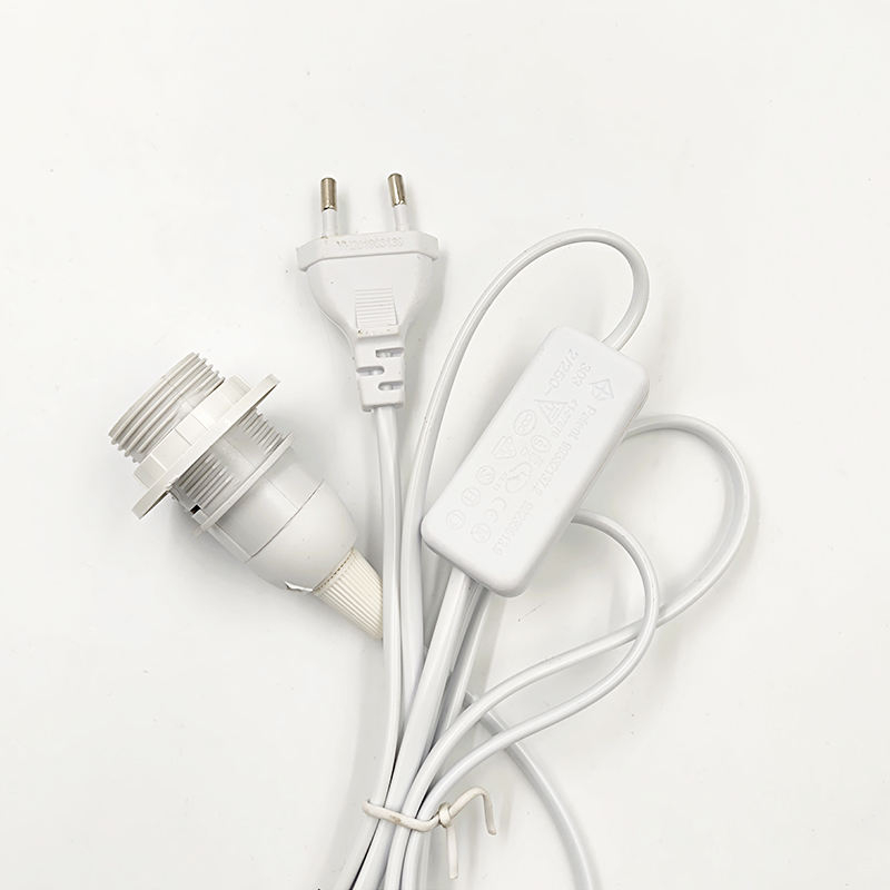 1.8 m Netsnoer Kabel E14 Lampvoeten EU Plug 303 Schakelaar Draad Voor Hanger LED Lamp E14 Hanglamp schorsing Socket Houder Zout