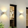 Outdoor Lampen 10W Led Wandlamp Ip65 Zwart Decoratieve Veranda Tuin Huis Waterdichte Lampen Moderne Aluminium Bakken