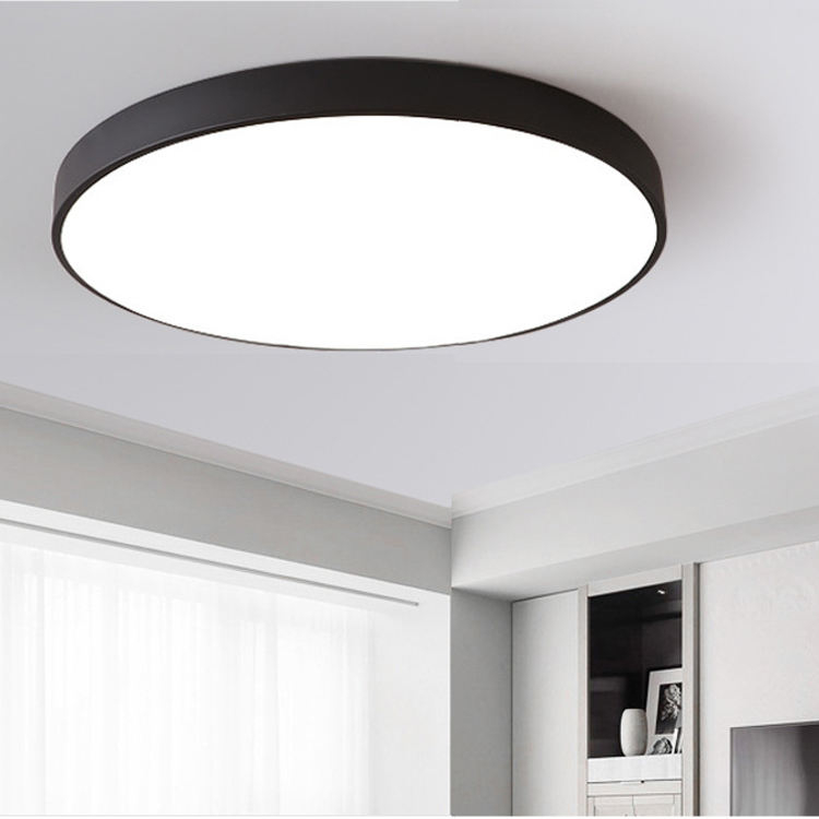 Moderne opbouw slaapkamer woonkamer Home verlichting rond roze zwart plafondlamp, led-plafondlamp, led-plafondlamp