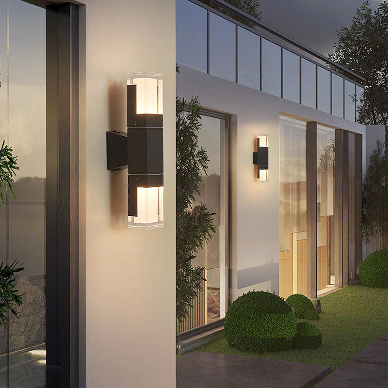 Led Wandlamp Aluminium Outdoor IP65 Waterdicht Up Down Wandlamp Voor Thuis Trap Slaapkamer Nachtkastje Gang Verlichting Verstelbaar
