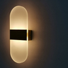 6W Ovale Wandlamp Acryl Wandlamp Rechthoekige Wandlamp LED Wandkandelaars AC85-265V Indoor Aluminium Ronde Vorm Lichten Wandlamp voor Woonkamer Slaapkamer Hotel Restaurant Verlichting