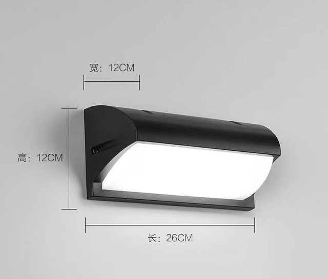 Led Wandlamp Aluminium Outdoor IP65 Waterdicht Up Down Wandlamp Voor Thuis Trap Slaapkamer Nachtkastje Badkamer Gang Verlichting