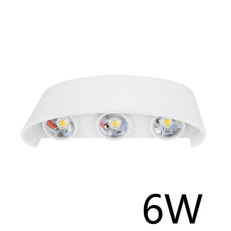 APP Afstandsbediening 6W 8W LED Up down wandlamp RGB slaapkamer nachtkastje decoratie wandlamp AC85-265V industriële project verlichting