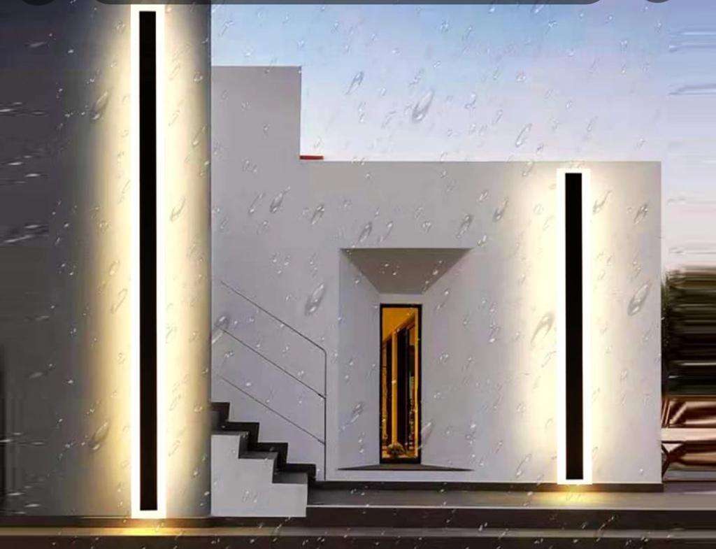 LED Aluminium Moderne Tuin Rechthoekige waterdichte wandlamp