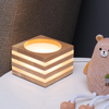 LED Maan Tafellamp Houten Tafel Bal Licht Dimbare Linnen Bal Rotan Lampenkap USB Slaapkamer Nachtkastje Nachtlampje Home Decor