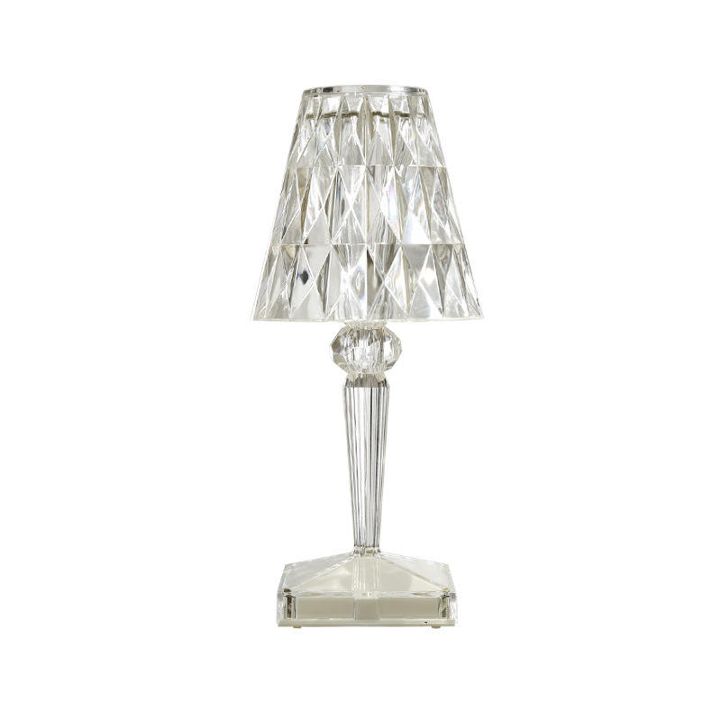 Kristallen tafellamp Kleine nachtlamp Oplaadbare tafellamp biedt creatieve sfeer voor nachtkastjesdecoratie en 