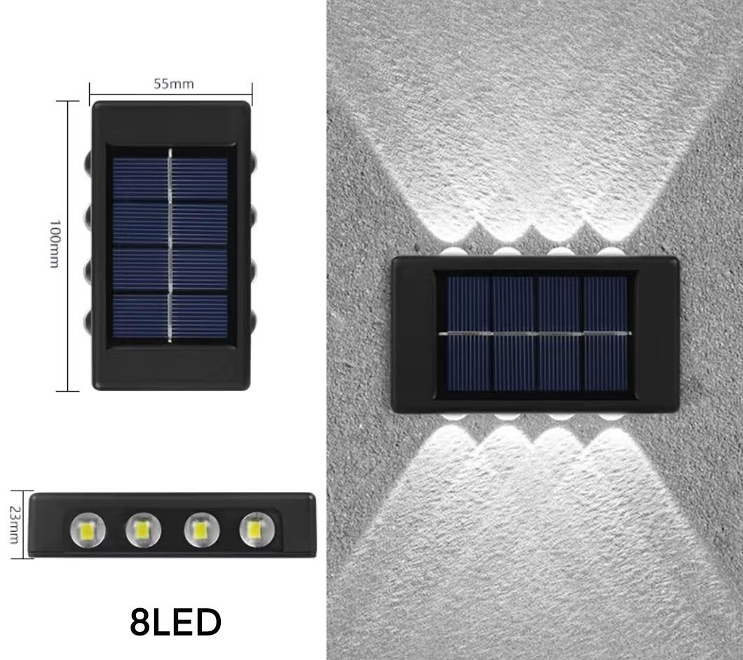 4LED 6LED 8LED 10LED 12LED 16LED up en down solar wandlamp outdoor decoratie tuin binnenplaats thuis wandlamp waterdicht