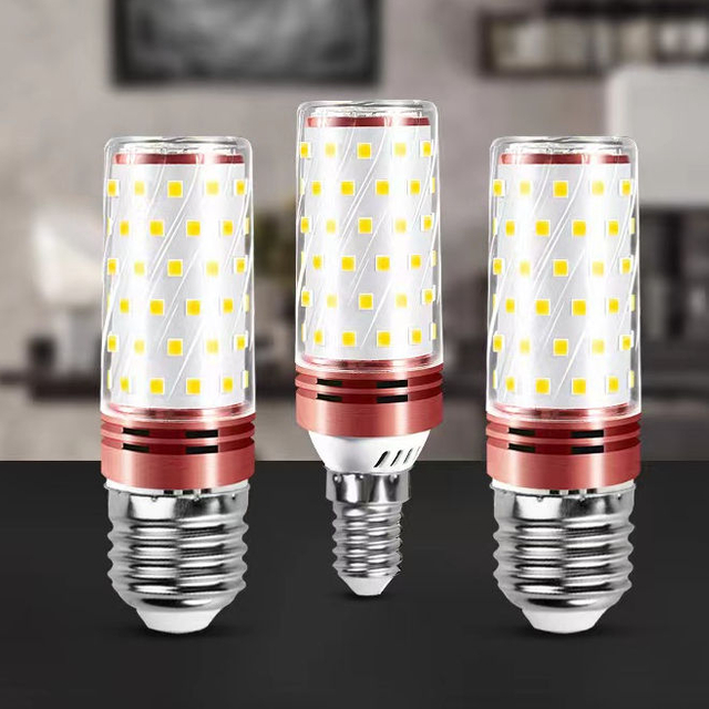 7W LED E14 E27 lamp tricolor temperatuur maïs lamp 12W 16W 18W kroonluchter lamp voor indoor licht