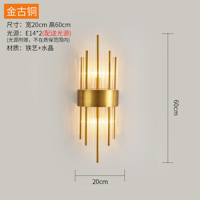 Moderne huishoudelijke binnenverlichting LED lineaire wandlamp is van toepassing op slaapkamer en woonkamer wandlamp luxe verlichting voor thuis