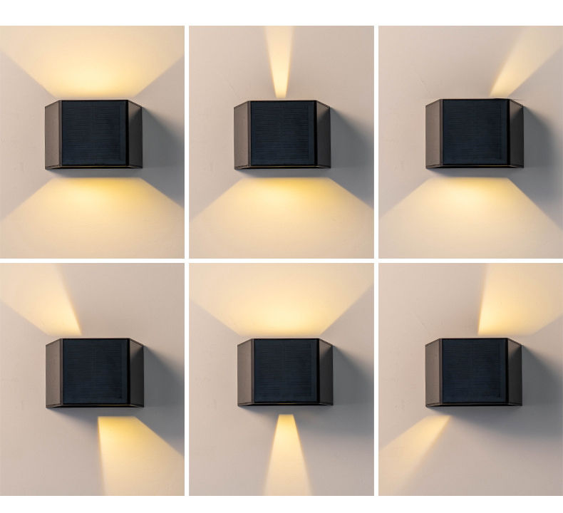 NIEUWE Solar Wandlampen Outdoor Waterdichte Straat Decoratie Wandverlichting LED Zonne-energie Veranda Lamp Voor Villa Patio Tuin