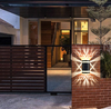 Solar wall wash lamp Zonne-buitenverlichting zonne-buiten wandlampen Tuin Decoratief Gazon Licht Waterdicht Binnenplaats Pad Landschap Zonne-tuin Gazon Licht China fabriek